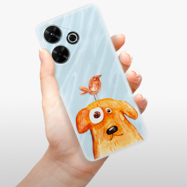 Silikonové pouzdro iSaprio - Xiaomi Redmi 13 - Dog And Bird