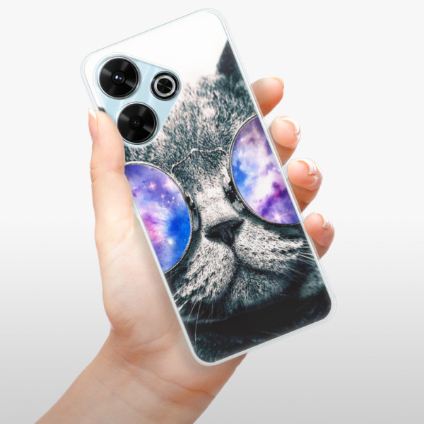 Silikonové pouzdro iSaprio - Xiaomi Redmi 13 - Galaxy Cat