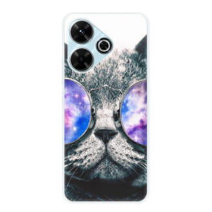 Silikonové pouzdro iSaprio - Xiaomi Redmi 13 - Galaxy Cat