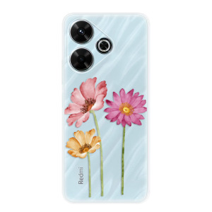 Silikonové pouzdro iSaprio - Xiaomi Redmi 13 - Three Flowers