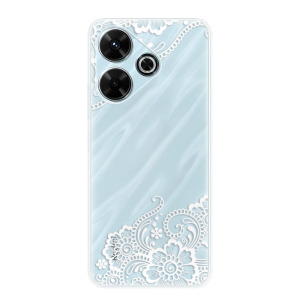 Silikonové pouzdro iSaprio - Xiaomi Redmi 13 - White Lace 02