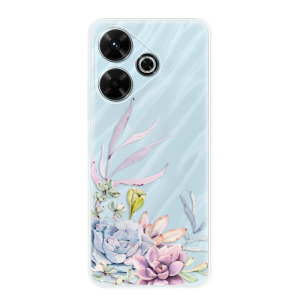 Silikonové pouzdro iSaprio - Xiaomi Redmi 13 - Succulent 01