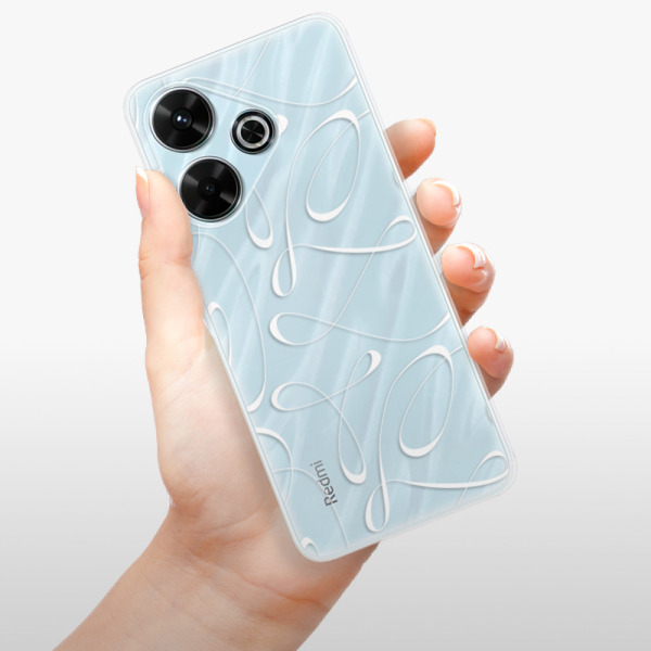 Silikonové pouzdro iSaprio - Xiaomi Redmi 13 - Fancy - white