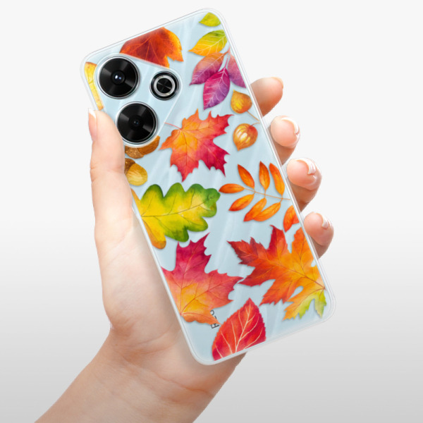 Silikonové pouzdro iSaprio - Xiaomi Redmi 13 - Autumn Leaves 01