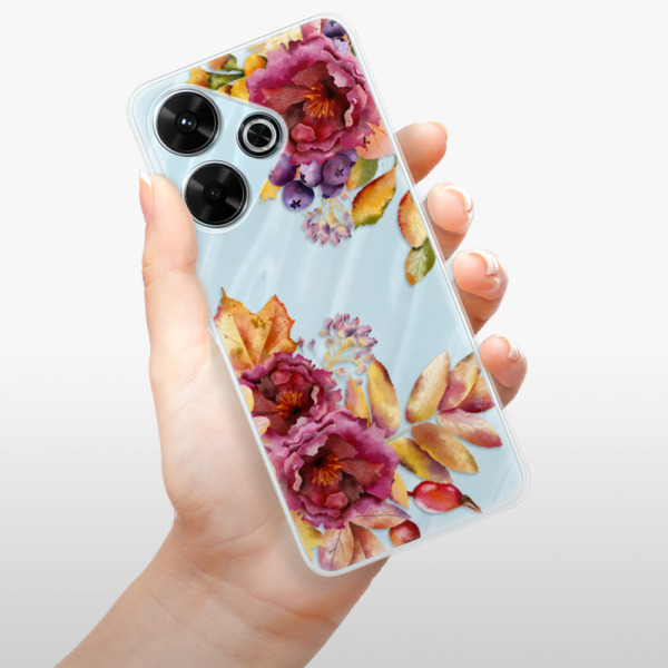 Silikonové pouzdro iSaprio - Xiaomi Redmi 13 - Fall Flowers