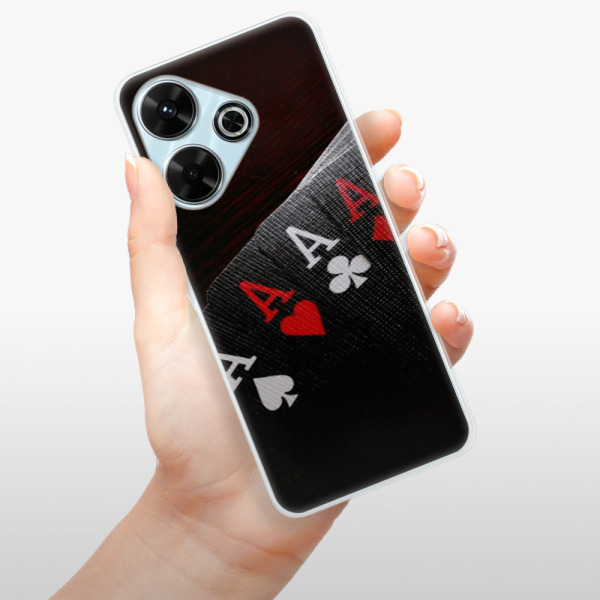 Silikonové pouzdro iSaprio - Xiaomi Redmi 13 - Poker