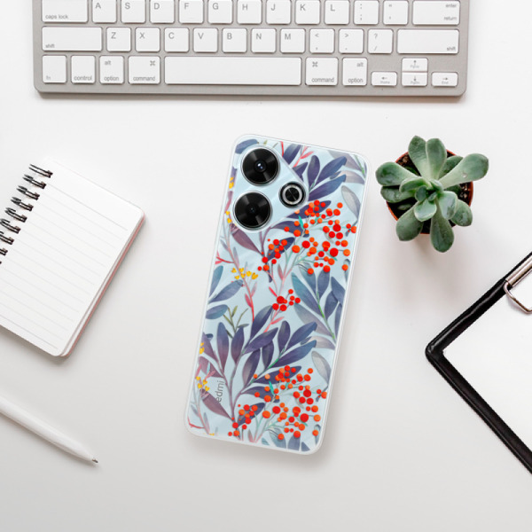 Silikonové pouzdro iSaprio - Xiaomi Redmi 13 - Rowanberry