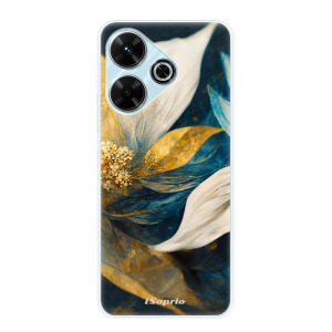 Silikonové pouzdro iSaprio - Xiaomi Redmi 13 - Gold Petals