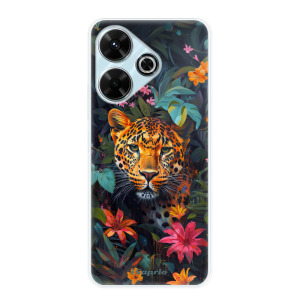 Silikonové pouzdro iSaprio - Xiaomi Redmi 13 - Flower Jaguar