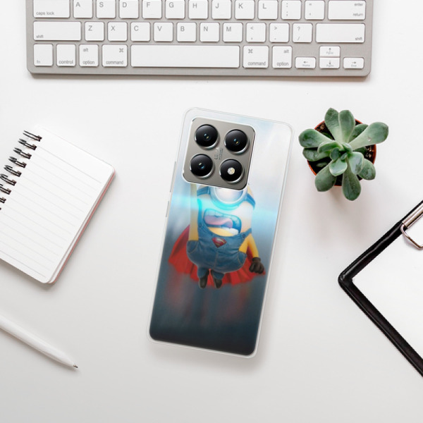 Silikonové pouzdro iSaprio - Xiaomi 14T - Mimons Superman 02