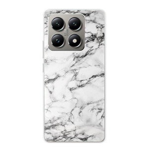 Silikonové pouzdro iSaprio - Xiaomi 14T - White Marble 01