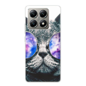 Silikonové pouzdro iSaprio - Xiaomi 14T - Galaxy Cat