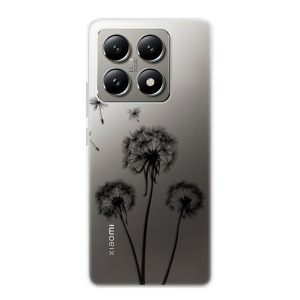 Silikonové pouzdro iSaprio - Xiaomi 14T - Three Dandelions - black
