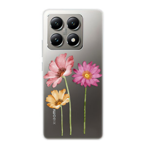 Silikonové pouzdro iSaprio - Xiaomi 14T - Three Flowers