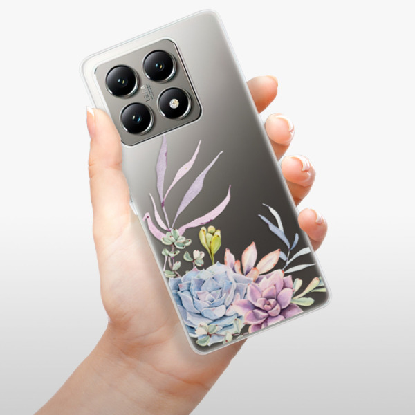 Silikonové pouzdro iSaprio - Xiaomi 14T - Succulent 01