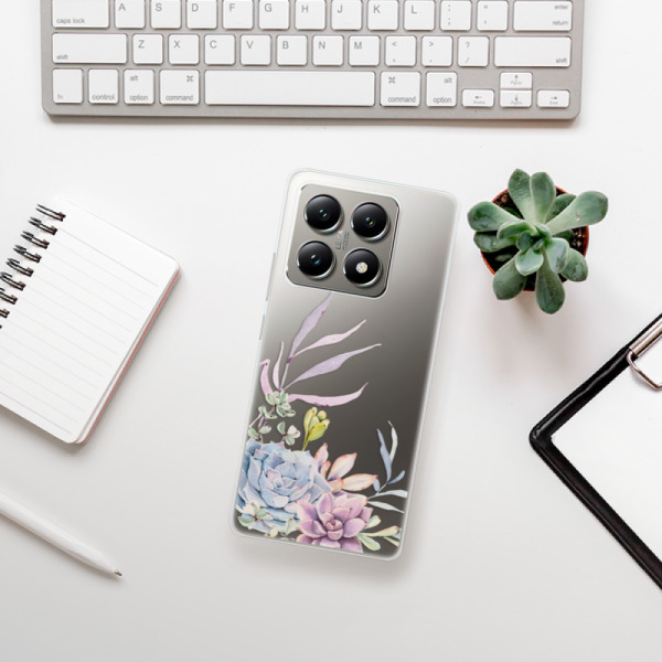 Silikonové pouzdro iSaprio - Xiaomi 14T - Succulent 01