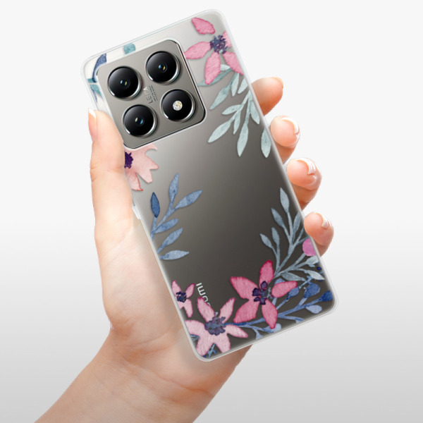 Silikonové pouzdro iSaprio - Xiaomi 14T - Leaves and Flowers