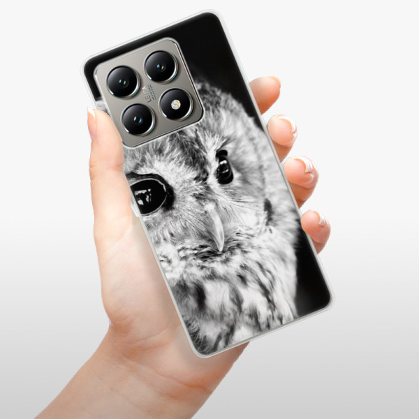 Silikonové pouzdro iSaprio - Xiaomi 14T - BW Owl