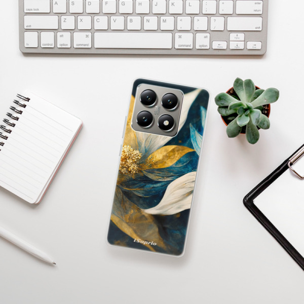 Silikonové pouzdro iSaprio - Xiaomi 14T - Gold Petals