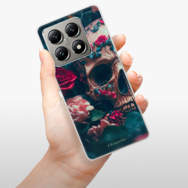 Silikonové pouzdro iSaprio - Xiaomi 14T - Skull in Roses