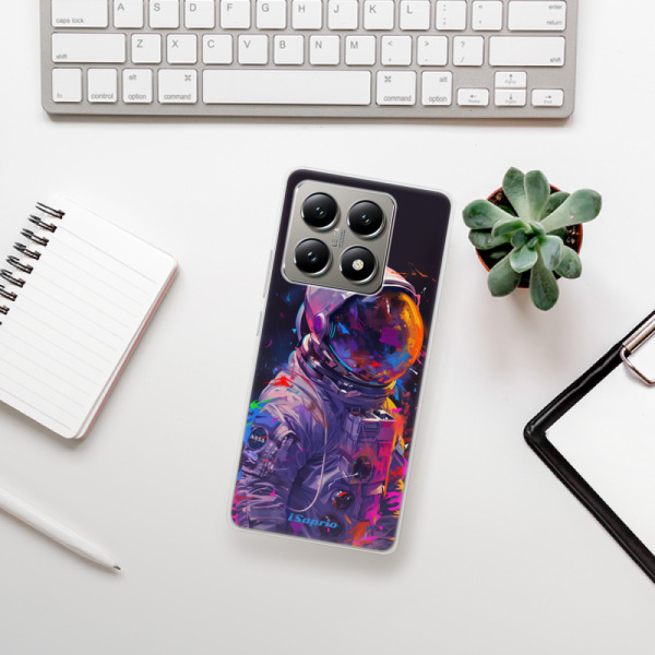 Silikonové pouzdro iSaprio - Xiaomi 14T - Neon Astronaut