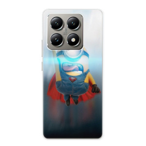 Silikonové pouzdro iSaprio - Xiaomi 14T Pro - Mimons Superman 02