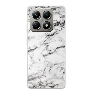Silikonové pouzdro iSaprio - Xiaomi 14T Pro - White Marble 01