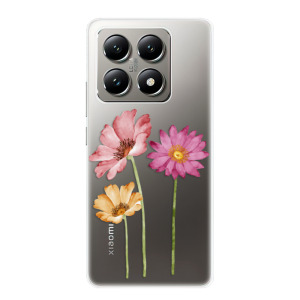 Silikonové pouzdro iSaprio - Xiaomi 14T Pro - Three Flowers