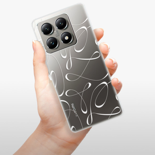 Silikonové pouzdro iSaprio - Xiaomi 14T Pro - Fancy - white