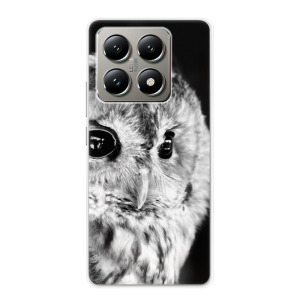Silikonové pouzdro iSaprio - Xiaomi 14T Pro - BW Owl
