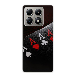 Silikonové pouzdro iSaprio - Xiaomi 14T Pro - Poker