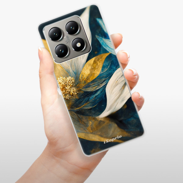 Silikonové pouzdro iSaprio - Xiaomi 14T Pro - Gold Petals