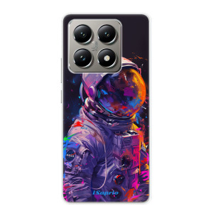 Silikonové pouzdro iSaprio - Xiaomi 14T Pro - Neon Astronaut