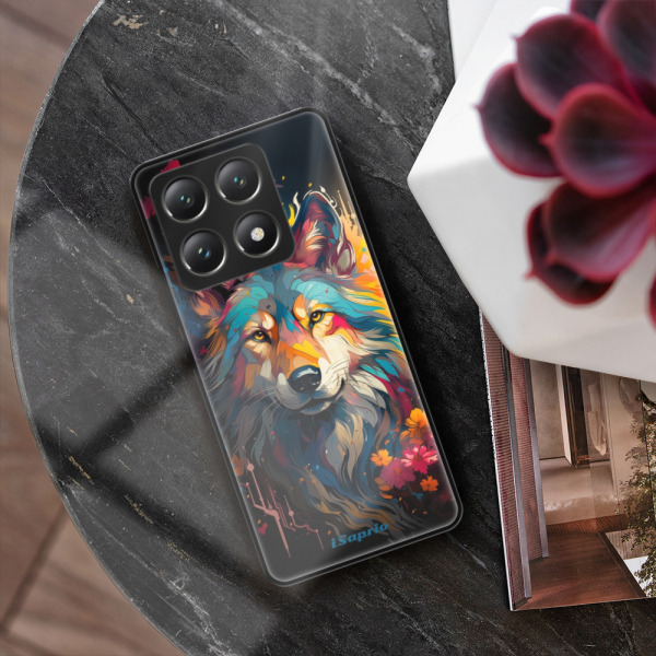 Lesklé pouzdro iSaprio pro Xiaomi 14T Pro - Mysterious Wolf - VÝPRODEJ