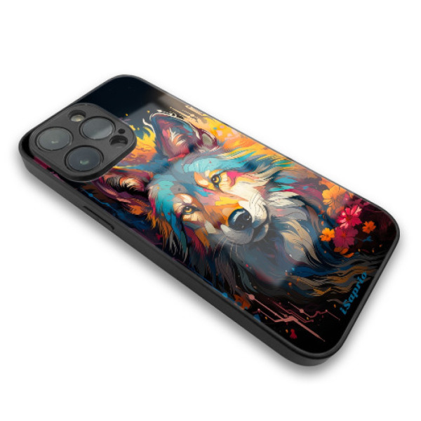 Lesklé pouzdro iSaprio pro Xiaomi 14T Pro - Mysterious Wolf - VÝPRODEJ