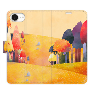 Flip pouzdro iSaprio - Apple iPhone 16e / iPhone 17e - Autumn Forest - kapsičky na karty