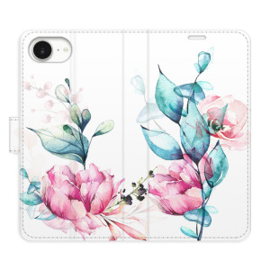 Flip pouzdro iSaprio - Apple iPhone 16e / iPhone 17e - Beautiful Flower - kapsičky na karty