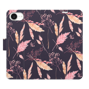 Flip pouzdro iSaprio - Apple iPhone 16e / iPhone 17e - Ornamental Flowers 02 - kapsičky na karty