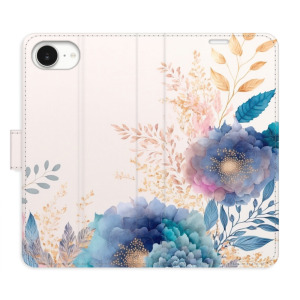 Flip pouzdro iSaprio - Apple iPhone 16e / iPhone 17e - Ornamental Flowers 03 - kapsičky na karty
