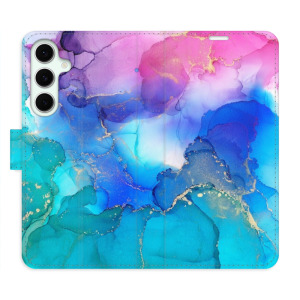 Flip pouzdro iSaprio - Samsung Galaxy S24 FE - BluePink Paint - kapsičky na karty