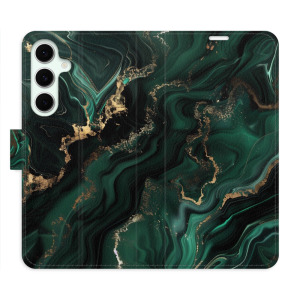 Flip pouzdro iSaprio - Samsung Galaxy S24 FE - Emerald 02 - kapsičky na karty