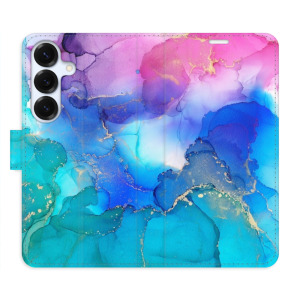 Flip pouzdro iSaprio - Samsung Galaxy S25 - BluePink Paint - kapsičky na karty