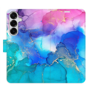 Flip pouzdro iSaprio - Samsung Galaxy S25 Plus - BluePink Paint - kapsičky na karty