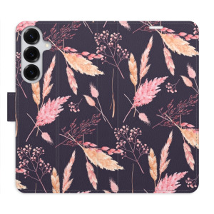 Flip pouzdro iSaprio - Samsung Galaxy S25 Plus - Ornamental Flowers 02 - kapsičky na karty