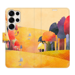 Flip pouzdro iSaprio - Samsung Galaxy S25 Ultra - Autumn Forest - kapsičky na karty