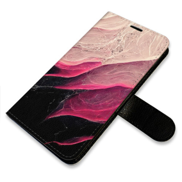 Flip pouzdro iSaprio - Samsung Galaxy S25 Ultra - BlackPink Marble - kapsičky na karty