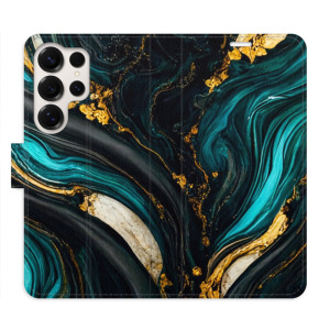 Flip pouzdro iSaprio - Samsung Galaxy S25 Ultra - Dark Paint - kapsičky na karty