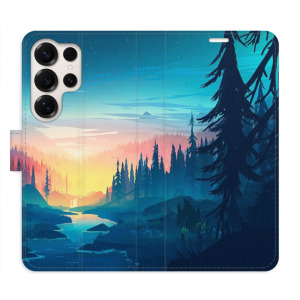 Flip pouzdro iSaprio - Samsung Galaxy S25 Ultra - Magical Landscape - kapsičky na karty