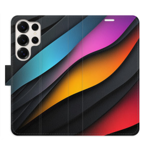 Flip pouzdro iSaprio - Samsung Galaxy S25 Ultra - Color Waves - kapsičky na karty