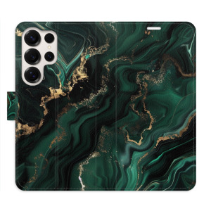 Flip pouzdro iSaprio - Samsung Galaxy S25 Ultra - Emerald 02 - kapsičky na karty